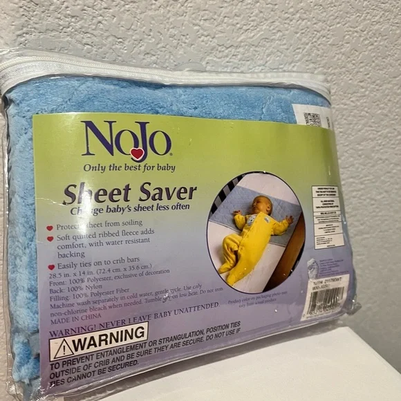 Nojo Coral Fleece Sheet Saver - Blue - Picture 2 of 7